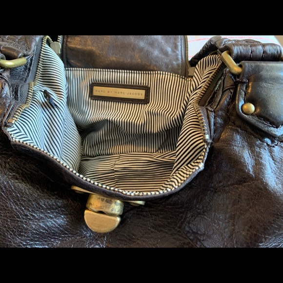Marc by Marc Jacobs Handbag -brwn crackle leather - Picture 3 of 8